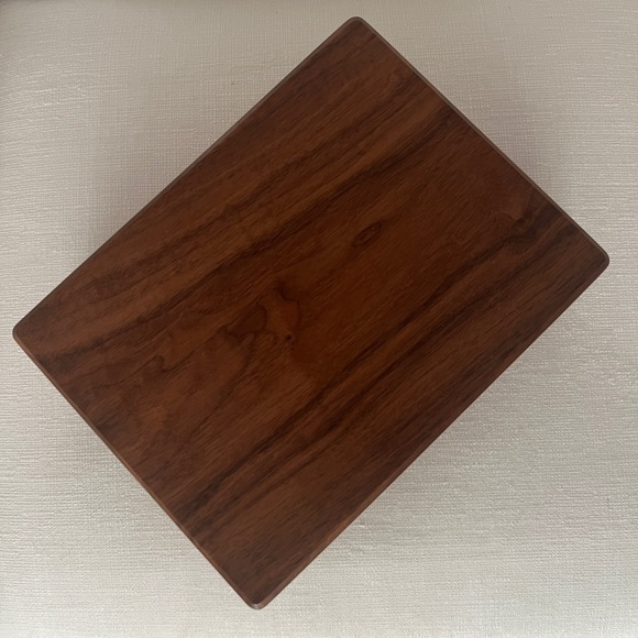 Walnut wood jewelry box - 2 layers - Picture 3 of 6